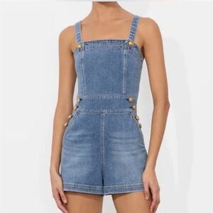 Alice + Olivia vita denim romper